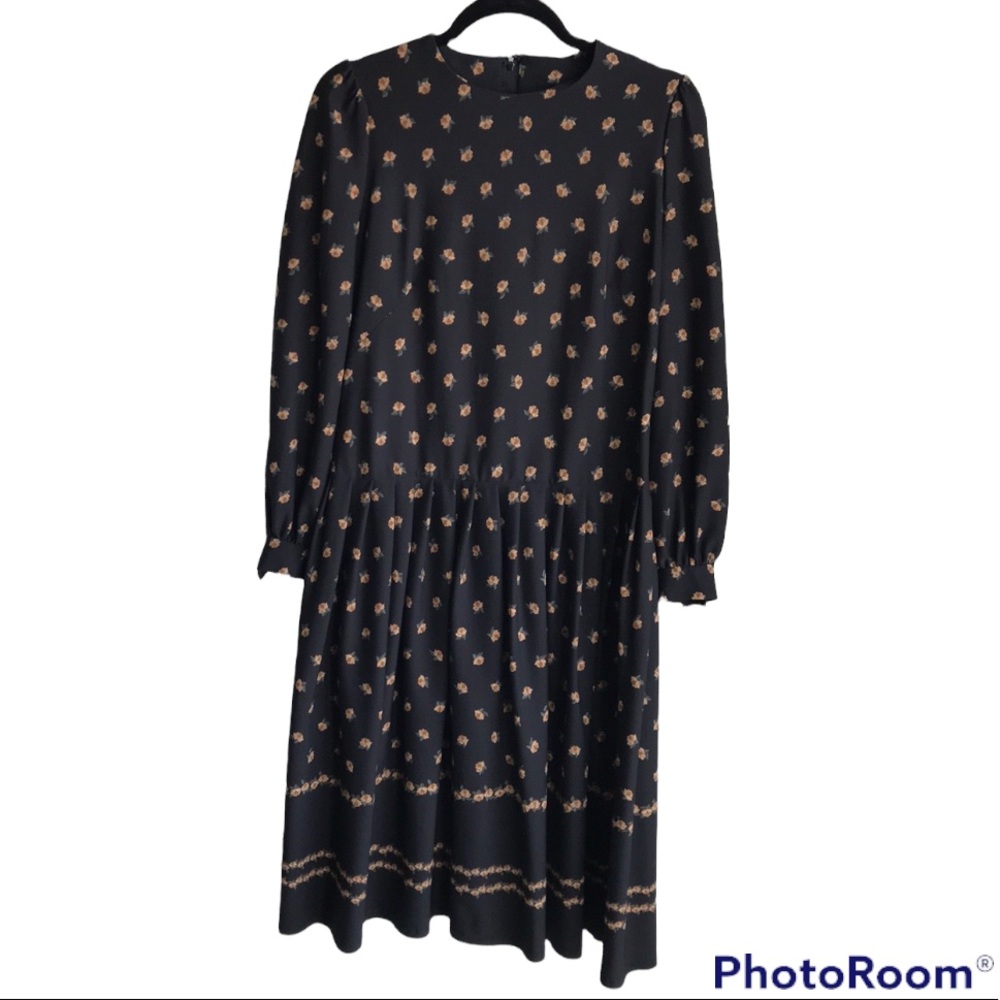 Vintage DL Barron London Cottagecore Floral dress